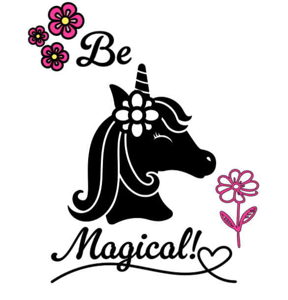 Be Magical Unicorn! :) Lg. Vinyl Decal