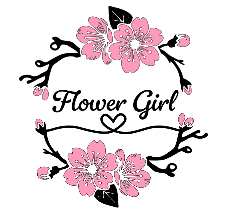 Flower Girl - Lg. Vinyl Decal