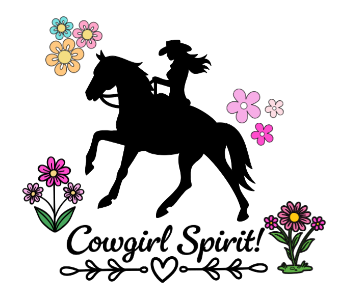 Cowgirl spirit! :) Lg. Vinyl Decal