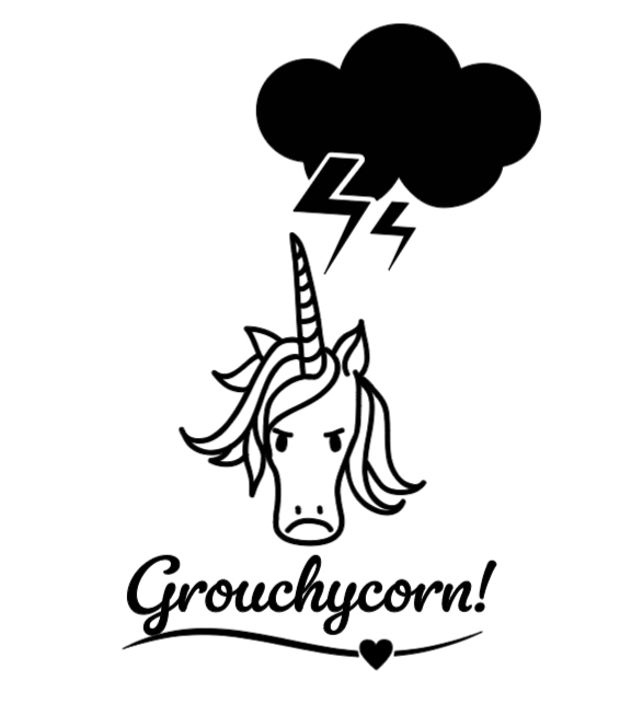 Grouchycorn! >:( Lg. Vinyl Decal