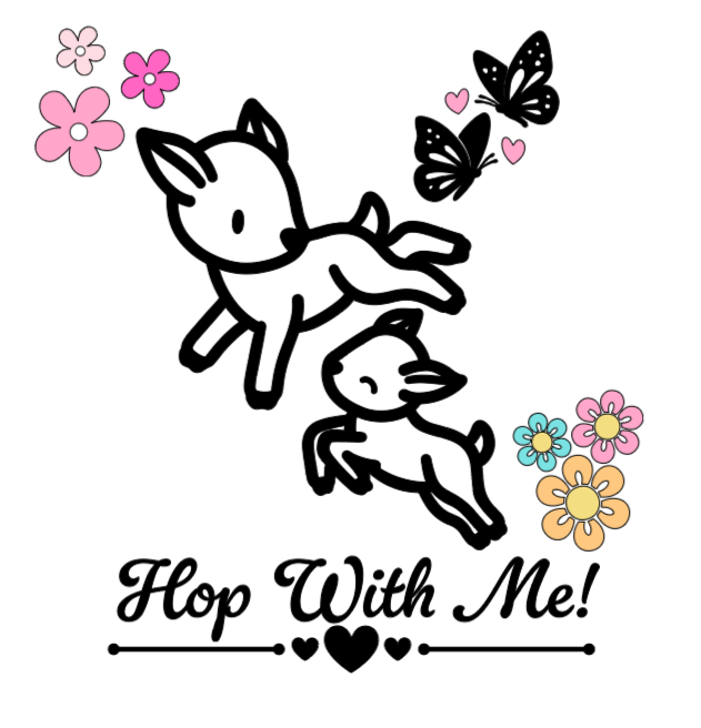 Hop With Me! Lg. Vinyl Decal