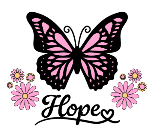 Hope Butterfly! :) Lg. Vinyl Decal
