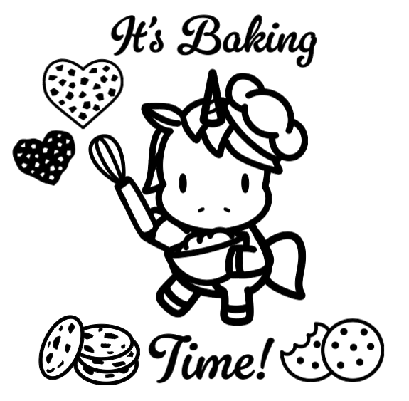 It's Baking Time! Lg. Vinyl Decal