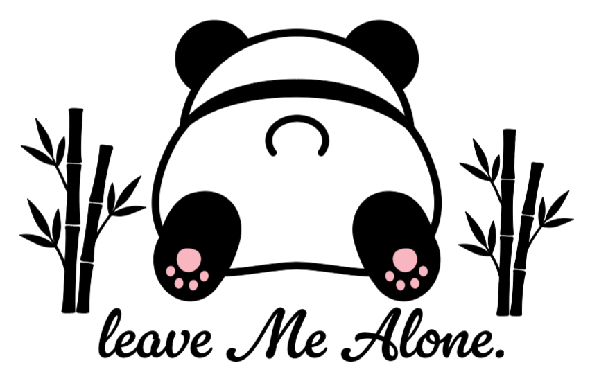 Leave Me Alone. Lg. Vinyl Decal