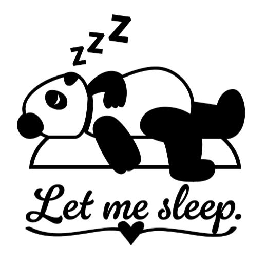 Let Me Sleep. Lg. Vinyl Decal