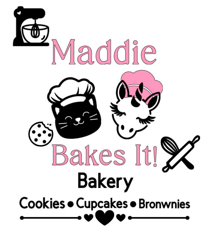 Maddie Bakes It! Lg. Vinyl Decal