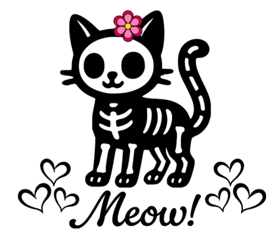 Meow! :) Lg. Vinyl Decal