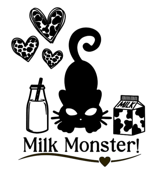 Milk Monster Kitty! Lg. Vinyl Decal