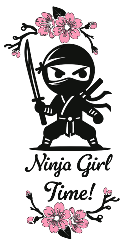 Ninja Girl Time! Lg. Vinyl Decal