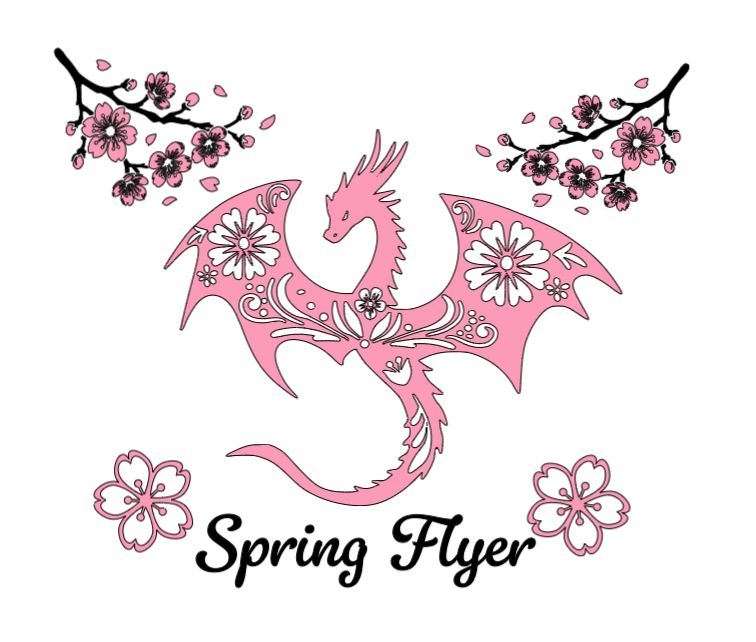 Spring Flyer Dragon Lg. Vinyl Decal