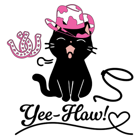 Yee-Haw Kitty! Lg. Vinyl Decal