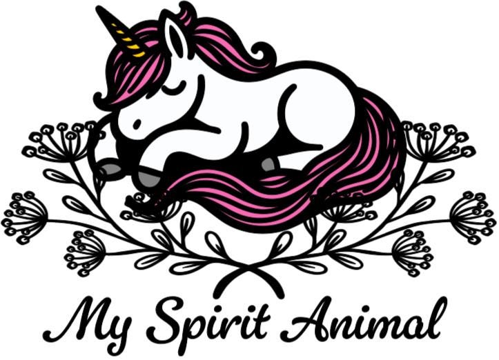 My Spirit Animal Unicorn - Lg. Vinyl Decal
