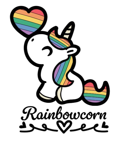 Rainbowcorn - Lg. Vinyl Decal