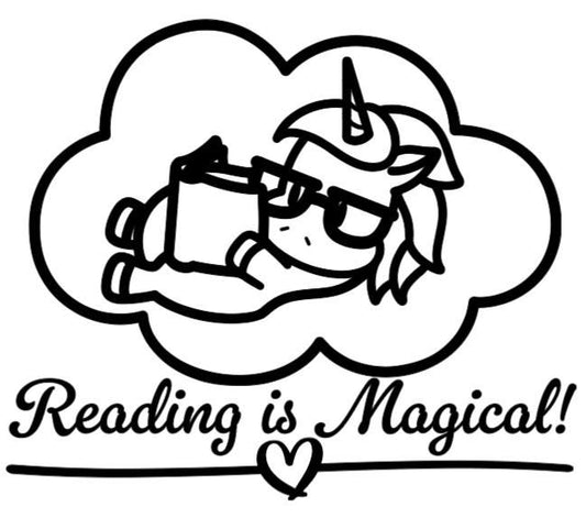 Reading is Magical Unicorn!  - Lg. Vinyl Decal