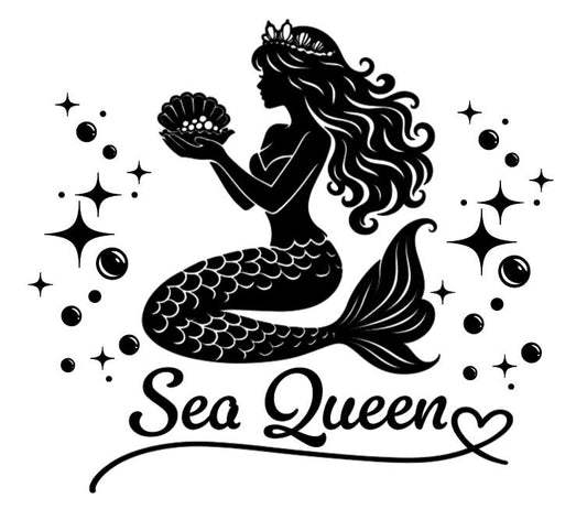 Sea Queen Mermaid - Lg. Vinyl Decal