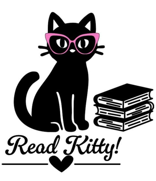 Read Kitty! - Lg. Vinyl Decal