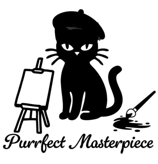 Purrfect Masterpiece! - Lg. Vinyl Decal