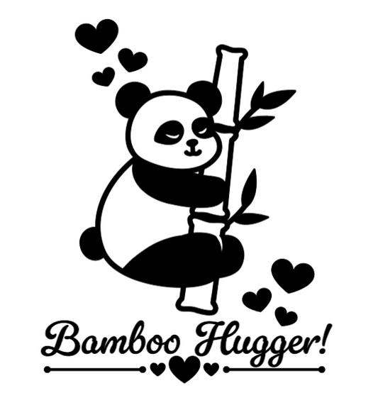 Bamboo Hugger! :) Lg. Vinyl Decal