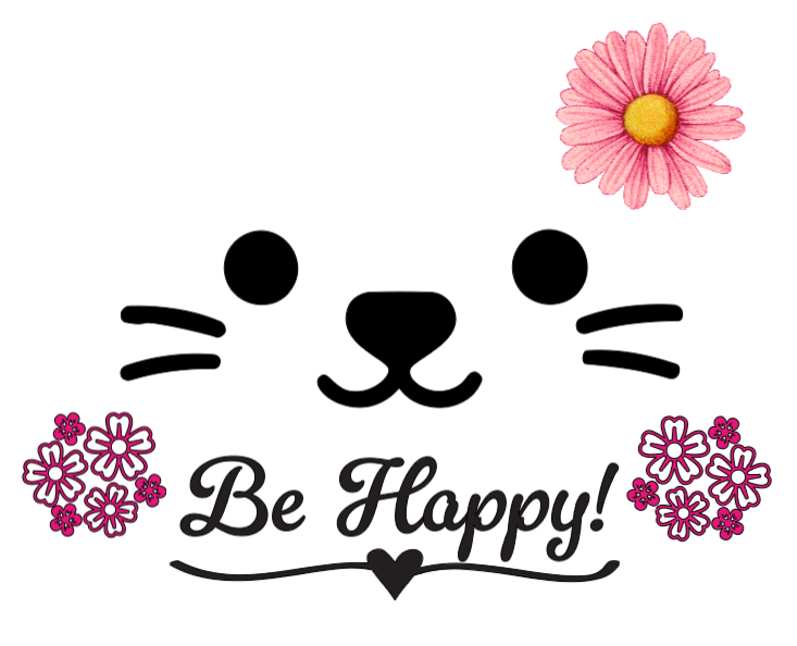 Be Happy Otter! Lg. Vinyl Decal
