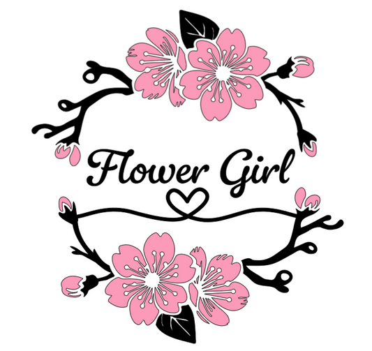 Flower Girl  - Lg. Vinyl Decal