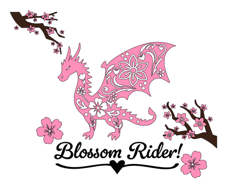 Blossom Rider! :) Lg. Vinyl Decal