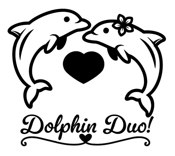 Dolphin Duo! Lg. Vinyl Decal