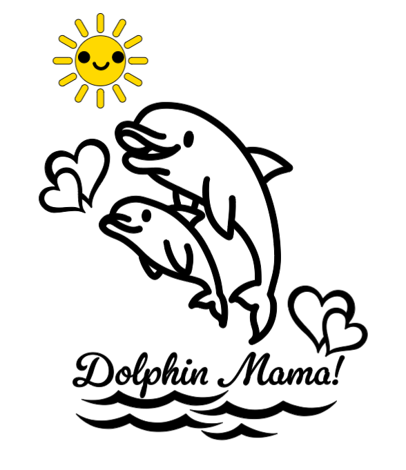 Dolphin Mama! :) Lg. Vinyl Decal