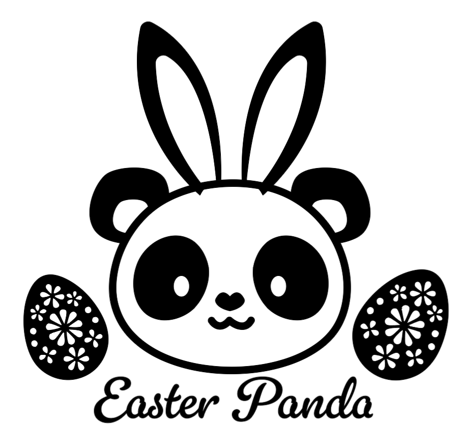 Easter Panda! Lg. Vinyl Decal