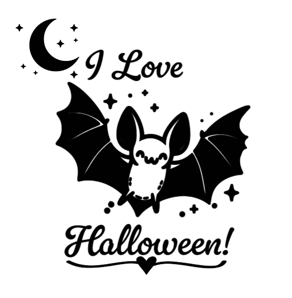 I Love Halloween! :) Lg. Vinyl Decal