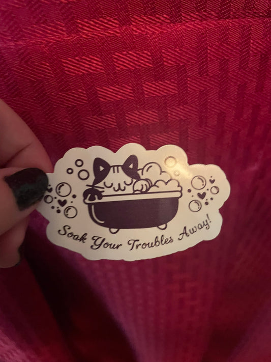 Soak Your Troubles Away Kitty!