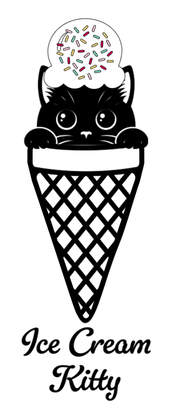Ice Cream Kitty! :) Lg. Vinyl Decal