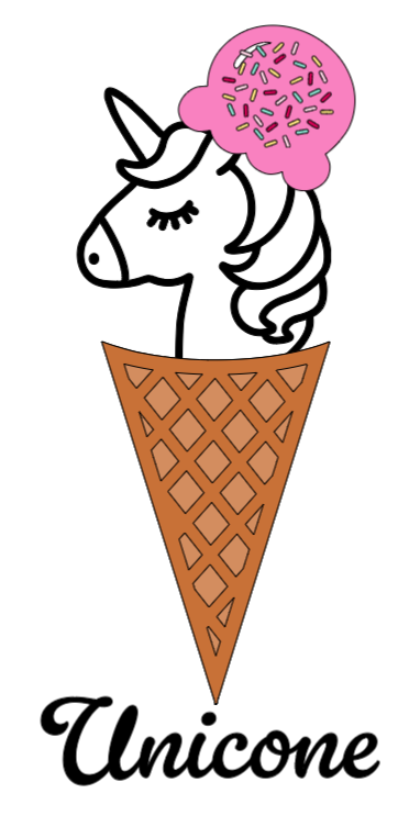 Unicone! Lg. Vinyl Decal