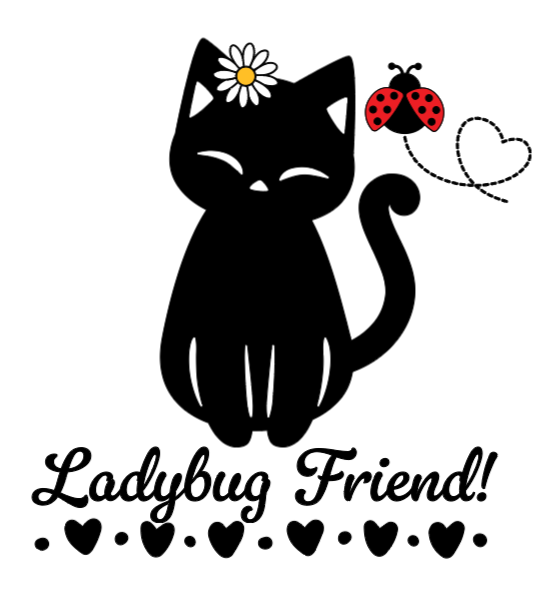 Ladybug Friend! Lg. Vinyl Decal