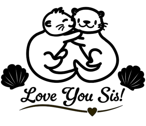 Love You Sis Otter Lg. Vinyl Decal
