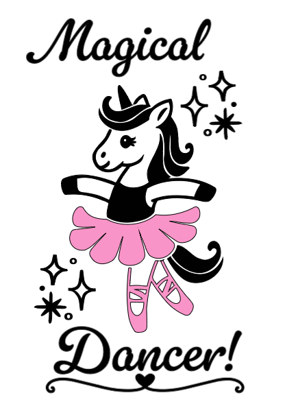 Magical Dancer! Lg. Vinyl Decal
