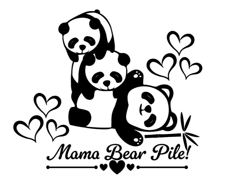 Mama Bear Pile! :) Lg. Vinyl Decal