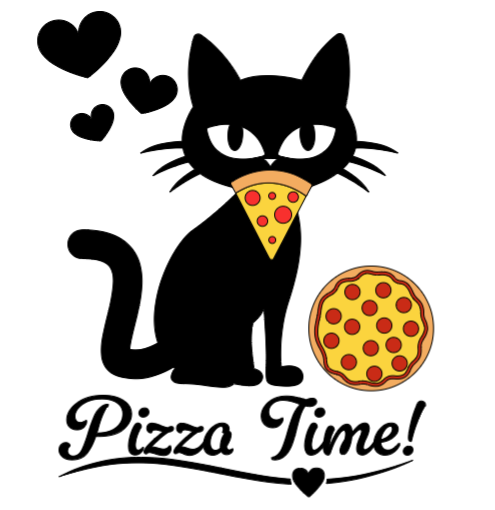 Pizza Time! Lg. Vinyl Decal