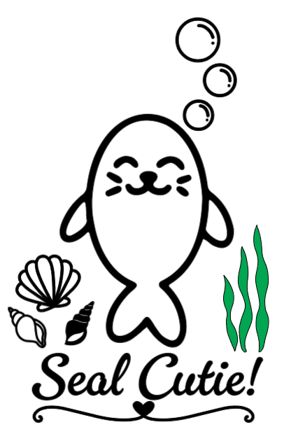 Seal Cutie! :) Lg. Vinyl Decal