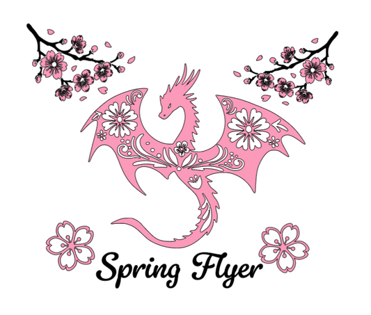 Spring Flyer Dragon Lg. Vinyl Decal