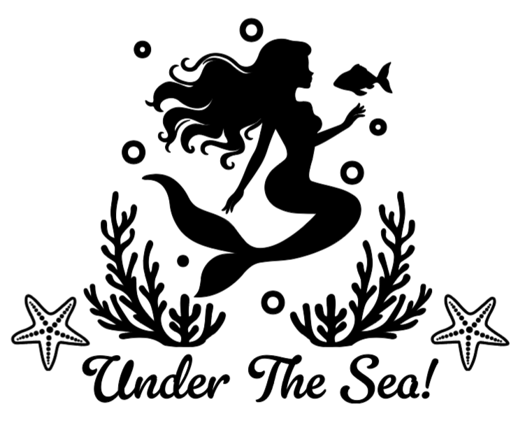 Under The Sea Mermaid! Lg. Vinyl Decal