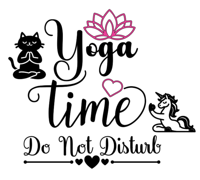Yoga Time! Lg. Vinyl Decal