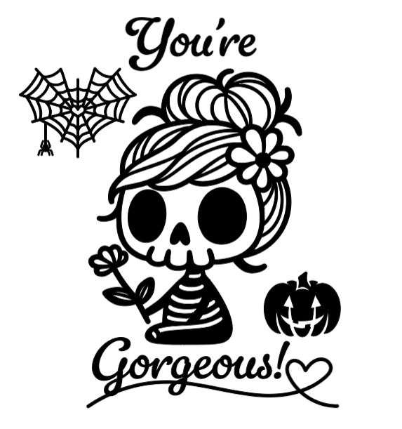 You're Gorgeous! :) Lg. Vinyl Decal