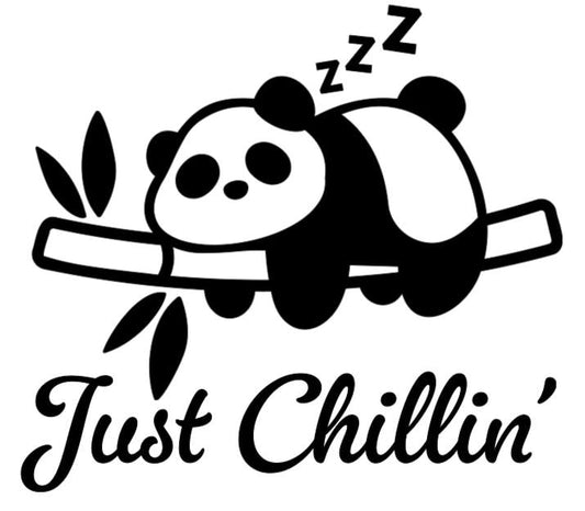Just Chillin' Panda  - Lg. Vinyl Decal