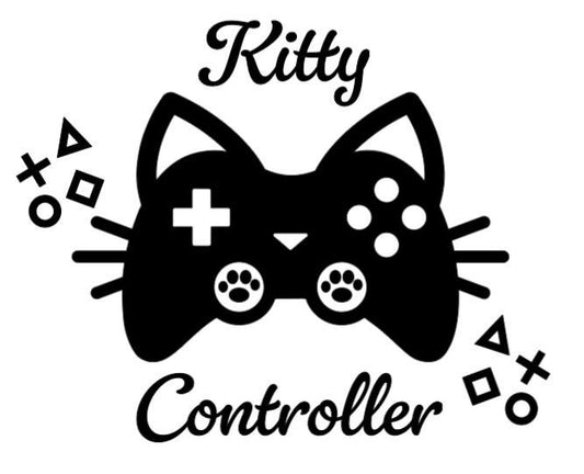 Kitty Controller!  - Lg. Vinyl Decal